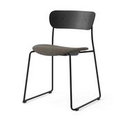 &Tradition Chaise Pavilion AV52 assise rembourrée Black-Fuse 0351