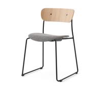 &Tradition Chaise Pavilion AV52 assise rembourrée Black-Sisu 0165