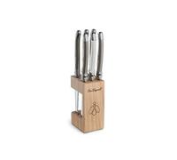 Lou Laguiole - Bloc 6 couteaux steak Tradition - Acier 18/0, finition brillante - Couleurs panachées