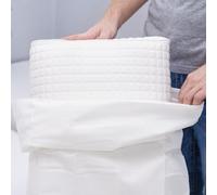 Tradition des Vosges Protège Oreiller - Molleton Coton Bio Fabrication française 50 x 75 cm Blanc