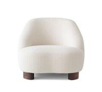 &Tradition Fauteuil Margas LC1 Karakorum 001 blanc-pieds en noyer