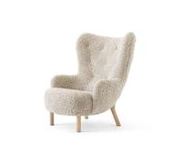 &Tradition Fauteuil Petra VB3 High Chêne huilé-Sheepskin Moonlight