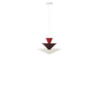 &Tradition Suspension Gio LN14 Ø60 cm Vermilion red-d. burgundy-ecru
