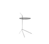 &Tradition Halten SH9 Table D'appoint Verre fumé/Acier Inoxydable Poli