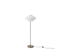 &Tradition Lampadaire Copenhagen Sc14 opale. structure en laiton