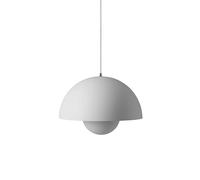 &TRADITION lampe à suspension FLOWERPOT VP2 (Blanc Opaque - Aluminium verni)