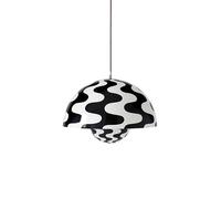 &TRADITION lampe à suspension FLOWERPOT VP2 (Noir et blanc avec motifs - Aluminium verni)
