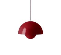 &TRADITION lampe à suspension FLOWERPOT VP2 (Rouge vermillon - Aluminium verni)