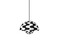 &TRADITION lampe à suspension FLOWERPOT VP7 (Noir et blanc avec motifs - Aluminium peint et plaqué)