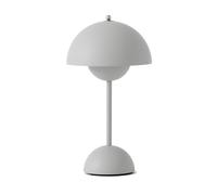 &Tradition Lampe de table Flowerpot portable VP9 Matt light grey