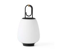 &Tradition Lampe portative LED Lucca SC51 avec batterie opalin/noir RAL 9005 métal revêtu par poudre/H x Ø 20x16cm