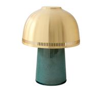 &Tradition Lampe de table Raku SH8 Vert bleu et laiton
