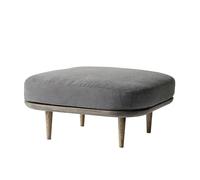 &Tradition Pouf Fly SC9 chêne huilé fumé + tissu gris