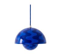 &Tradition Flowerpot VP1 Suspension Motif Bleu Cobalt/Bleu Crépuscule