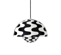 &Tradition Suspension Flowerpot VP7 Black-white pattern