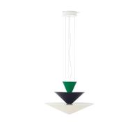 &Tradition Suspension Gio LN14 Ø60 cm Signal green-deep blue-ecru