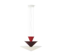 &Tradition Suspension Gio LN14 Ø60 cm Vermilion red-d. burgundy-ecru