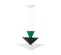 &Tradition Suspension Gio LN15 Ø92 cm Signal green-deep blue-ecru