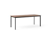&Tradition Table à manger Drip HW116 83x193 cm Black frame-clear lacq. walnut