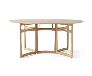 &Tradition Table à manger Drop Leaf HM6 Chêne huilé blanc