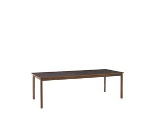 &Tradition Table à manger Patch HW2 cacao orinoco. structure en noyer huilé