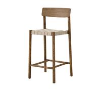 &Tradition Tabouret de bar Betty TK12 Counter Chair 65 cm Lin naturel-chêne fumé