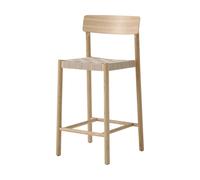 &Tradition Tabouret de bar Betty TK12 Counter Chair 65 cm Lin naturel-chêne laqué