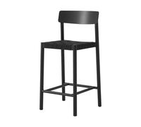 &Tradition Tabouret de bar Betty TK12 Counter Chair 65 cm Lin noir-frêne laqué noir