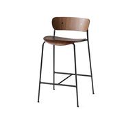 &Tradition Tabouret de bar Pavilion AV7 noyer laqué. structure en acier