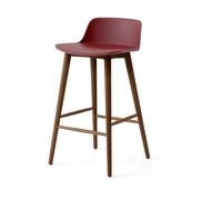 &Tradition Tabouret de bar Rely HW118 Red brown-noyer laqué. 65 cm