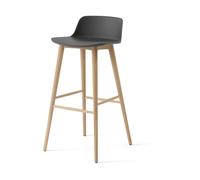 &Tradition Tabouret de bar Rely HW123 Chêne laqué Stone grey. 75 cm