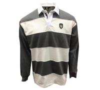 Traditional Craft Maillot de Rugby à Manches Longues avec Insigne en Métal, Couleur Crème, L
