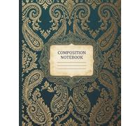 Traditional Design Composition Notebook: 130 College Ruled Pages for Daily Classroom Writing and Professional Lecture