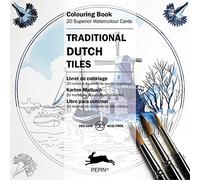 Traditional Dutch Tiles: Colouring Card Book