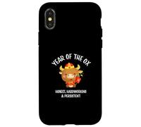 Traditional Happy Chinese New Year 2021 Year of the Ox Coque pour iPhone X/XS