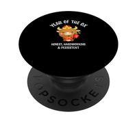 Traditional Happy Chinese New Year 2021 Year of the Ox PopSockets PopGrip Adhésif