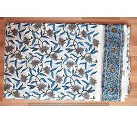 Traditional Jaipur Coton imprimé, tissu par yard, chiffons de tissu imprimé indien pour robe d'été, Kurti, écharpe, coussin, housse de canapé (10 Yards)