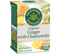 Traditional Medicinal Organic Ginger with Chamomile Tea - 16 Bags