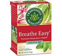 Traditional Medicinals Organic Breathe Easy Seasonal Tea, 16 Tea Bags (Pack of 1)