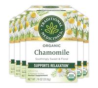 Traditional Medicinals Organic, Chamomile, 16-Count Boxes (Pack of 6)