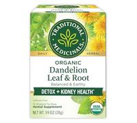 Traditional Medicinals Organic Dandelion Leaf & Root Herbal Tea (Pack of 1), Supports Kidney Function and Healthy Digestion, 16 Tea Bags Total