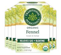 Traditional Medicinals Organic Fennel Herbal Tea - 16 bags per pack -- 6 packs per case. by Traditional Medicinals