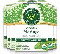 Traditional Medicinals Organic Moringa Tea, with Spearmint & Sage, USDA Certified Organic, Non-GMO, 16 Count (Pack of 6)
