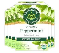 Traditional Medicinals Organic Peppermint Tea, 16 Tea Bags (Pack of 6)
