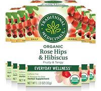 Traditional Medicinals, Organic Rose Hips & Hibiscus Tea, 16 Count (Pack Of 6)