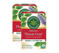 Traditional Medicinals Organic Throat Coat- Caffeine Free- 2 Pack (Total of 32 Tea Bags) by Traditional Medicinals