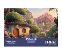 Traditional Small Courtyard 1000 Pièces Carton Extra-épais Lot de Puzzles Fairy Tale Landscape Stimulant Et Éducatif Jeu Créatif Puzzles As Birthday Gifts 52x38cm/1000pcs