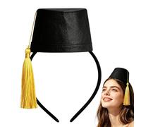 Traditional Turkish Hat - Comfort Felt Traditional Outfit Headband | Men Turkish Hat for Party New Year Daily Outdoor Thanksgiving Holiday Birthday Home Stage Performance