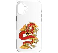 Traditional Zodiac Lucky Red Oriental Chinese Dragon Coque pour iPhone 16 Plus