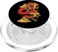 Traditional Zodiac Lucky Red Oriental Chinese Dragon PopSockets PopGrip pour MagSafe